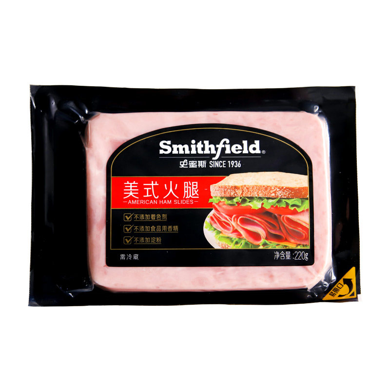 史蜜斯美式火腿440g无添加切片淀粉 康汇达食品火腿