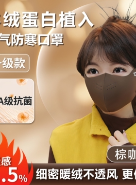 冬季加绒保暖防风口罩