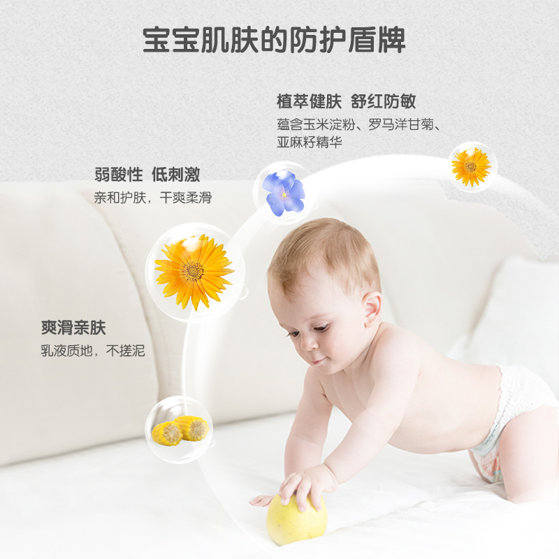 新生儿宝宝去痱止痒专用儿童爽身露-第4张图片-提都小院