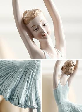 芭蕾舞女孩舞蹈艺术摆件创意工艺品轻奢高档客厅玄关高级感装饰品
