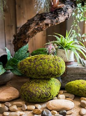 模拟泡沫苔藓石饰品花泥插花装饰景观橱窗舞台商场拍摄道具