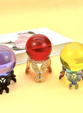 新款水晶球底座合金创意动物爱心蝴蝶装饰品摆件工艺品