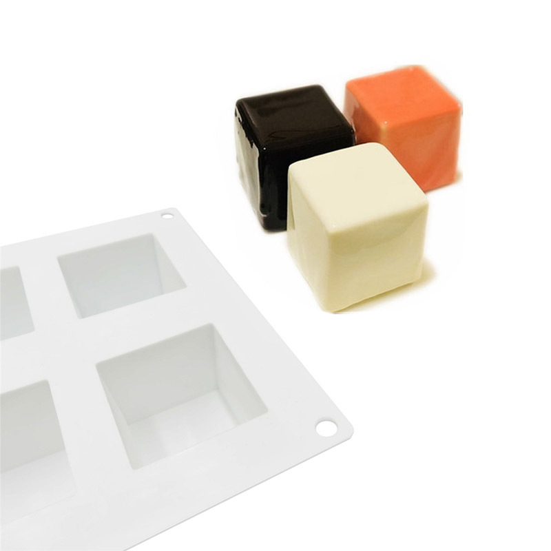8连魔方立方体方块布丁慕斯硅胶模具烘焙法式甜点戚风蛋糕模冰块-图3