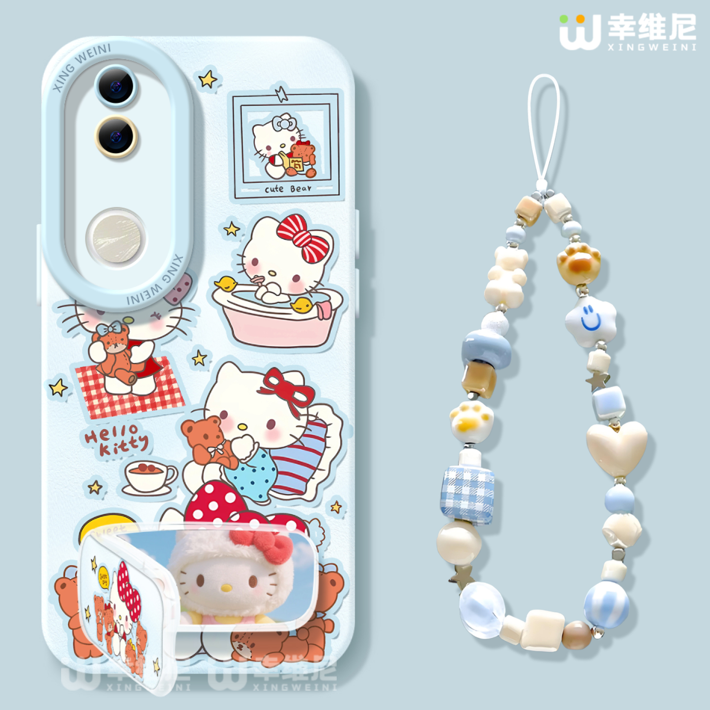 适用vivos30promini手机壳vivo女款s20pro保护套s18e全包s19防摔s16s15s12硅胶s10软s17外壳s9可爱kt猫s7新款 - 图1