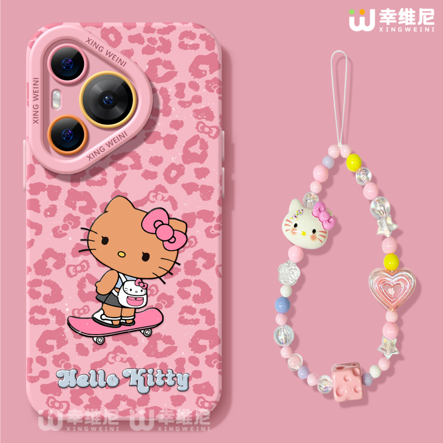 适用华为Pura80手机壳女款pura70pro保护套p40新款ultra硅胶30防摔50pro全包p70豹纹小猫p60art软p50外p80pro - 图3