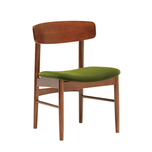 日本karimoku原装进口日式绒布实木餐桌椅厚坐垫靠背书桌办公椅子 - 图3