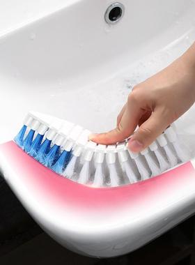 日本可弯曲刷子浴室瓷砖清洁神器家用鞋刷洗鞋洗衣刷软毛
