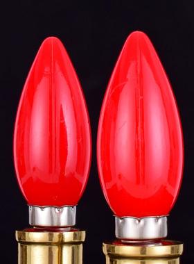 供奉佛前神台莲花灯财神长明电烛灯蜡烛灯泡led220伏5伏室内复古