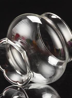 佛具用品玻璃酥油灯防风灯罩灯座佛灯供灯边不割手小号大号