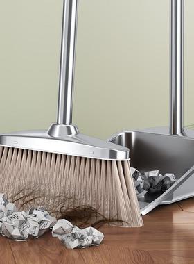 不锈钢簸箕单个撮箕家用撮子加厚搓子畚斗扫帚扫把灰斗铁皮垃圾铲