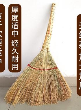 扫把工厂车间专用簸萁套装老式加长手工小扫帚扫把饭店用高梁老式