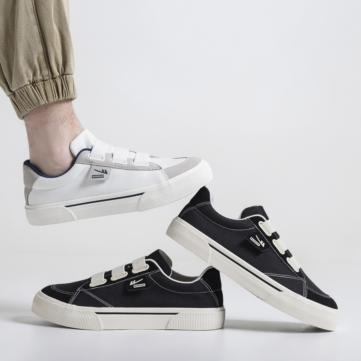 Warrior/回力男鞋2025新款春秋季休闲运动鞋厚底小白鞋一脚蹬板鞋,淘宝优惠券,粉丝福利购,淘宝优惠卷