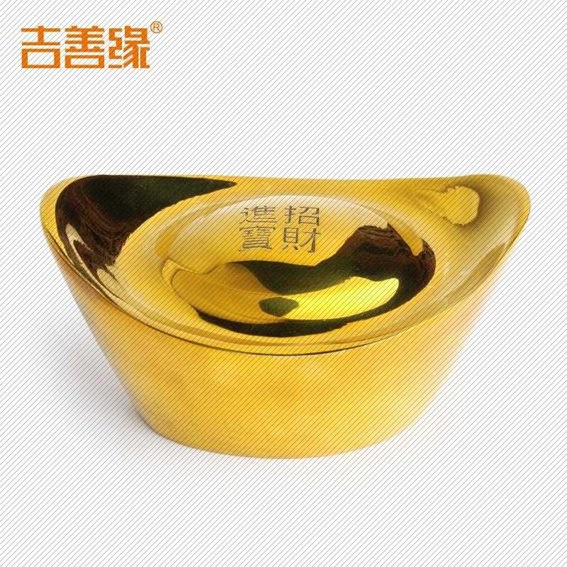 抖音新款吉善缘纯铜宝铜金宝铜实心 傲彩摆件