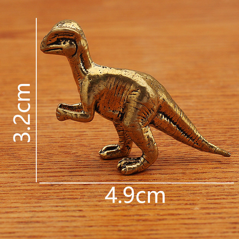 侏罗纪棘背龙恐龙小铜器复古玩礼物桌面装饰小恐龙金属摆件工艺品,淘宝优惠券,粉丝福利购,淘宝优惠卷