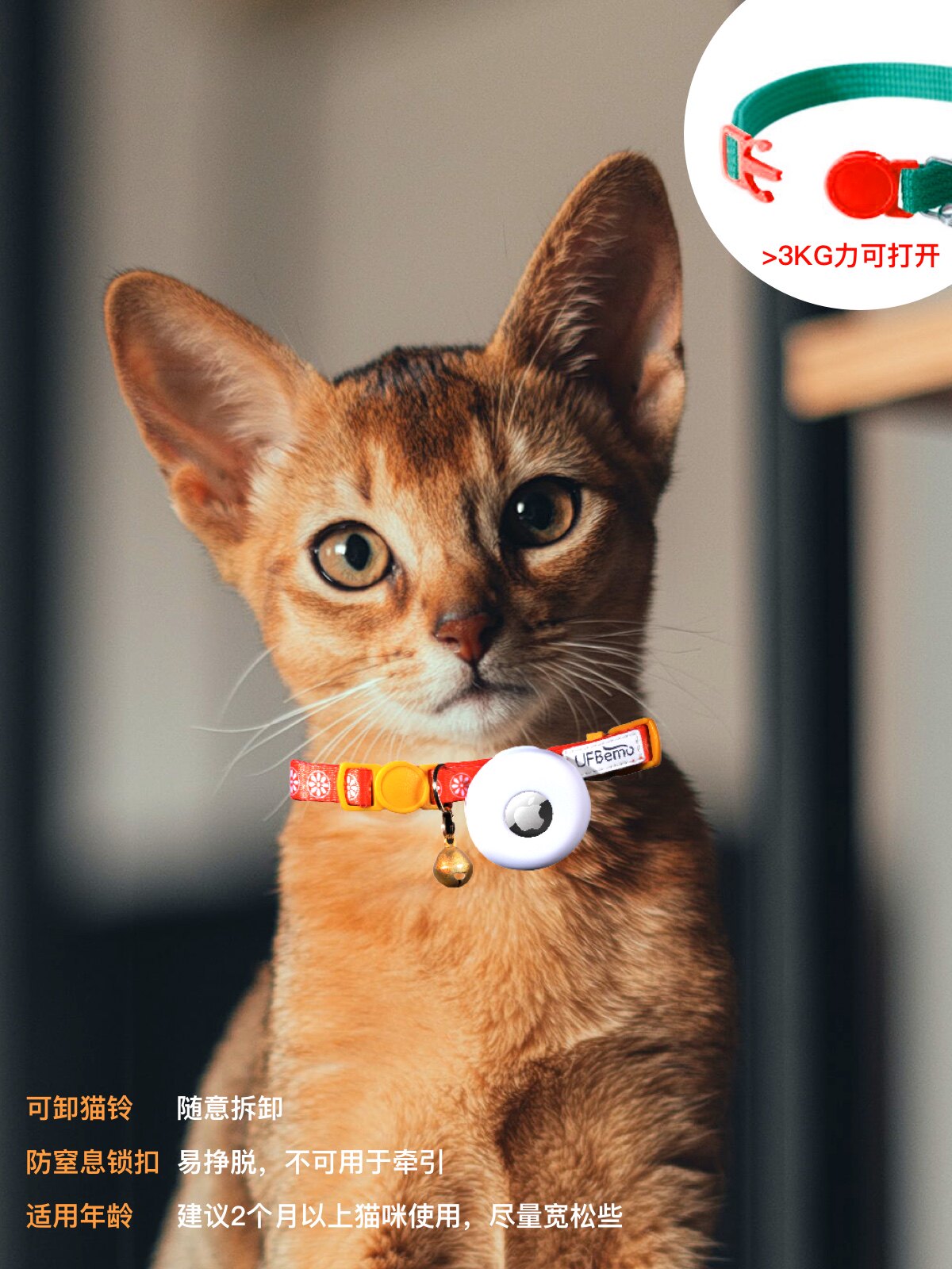 airtag保护套宠物适用苹果airtag保护套airtag保护套猫airtag保护套防水airtag保护套猫咪猫项圈可爱纽扣,淘宝优惠券,粉丝福利购,淘宝优惠卷