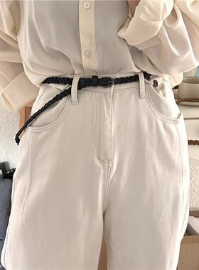 女款大码加长腰带皮百搭复