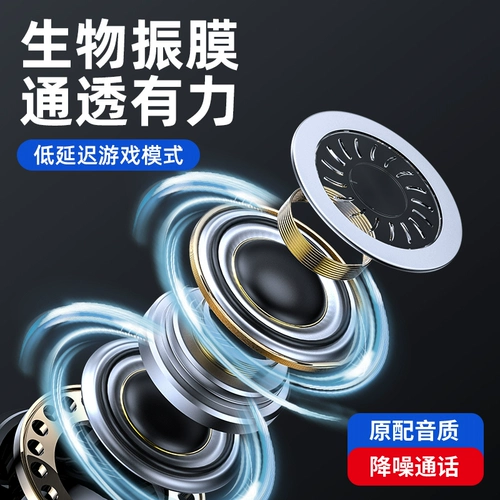 Беспроводная блюэтумовая гарнитура упражнения с ушами и висящей шеей -in -in -ear, голова головы, длинное резервное снижение шума выносливости, применимые к Huawei Oppo Apple Universal Universal Game, чтобы поесть курицу