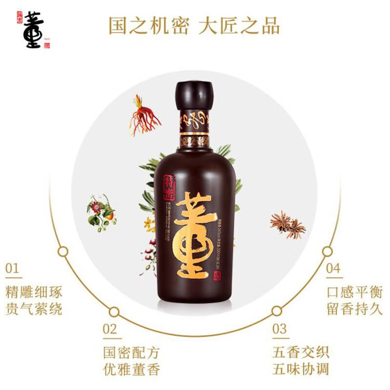 贵州董酒特密54度500ml董香型高端送礼商务纯粮食白酒节日送礼 - 图0