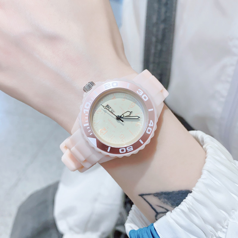 女简约气质ins风初中学生电子手表 范美国产腕表