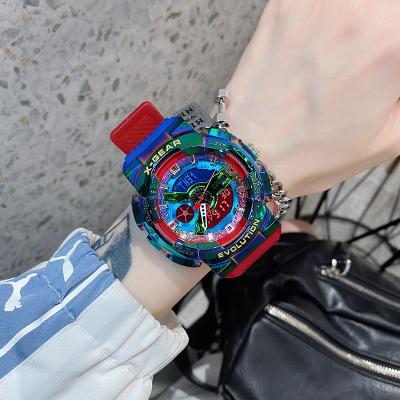 王一博同款小钢炮手表男士潮流 范美国产腕表