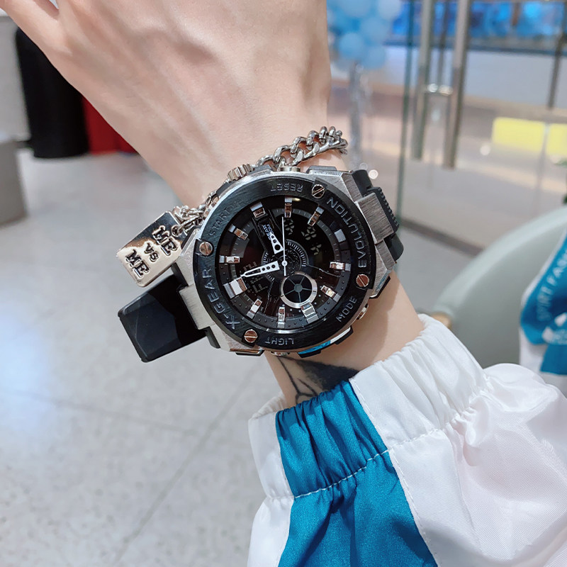 女ins风电子表男学生运动独角兽 范美国产腕表