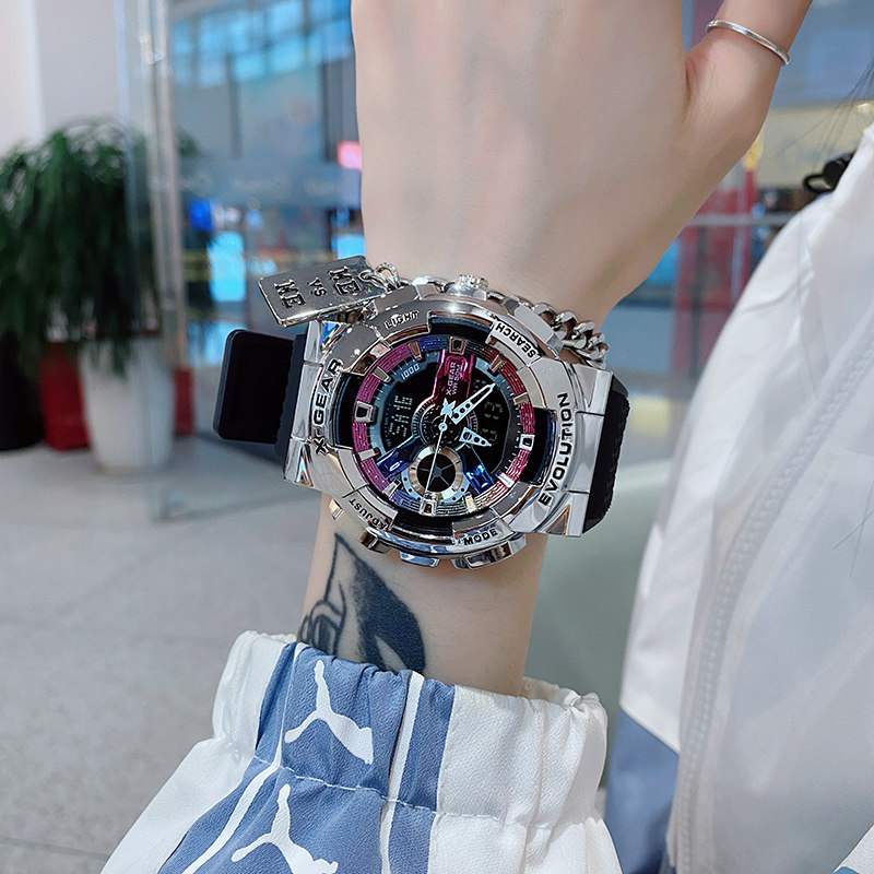 王一博同款小钢炮手表男士潮流 范美国产腕表