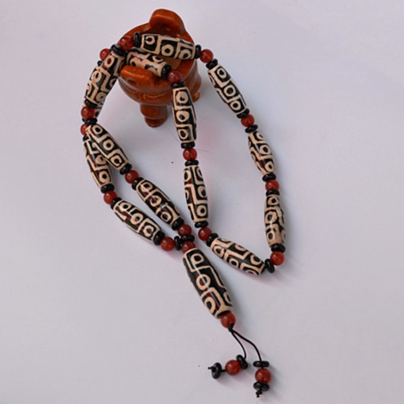 抖音新款天然西藏老天珠药师真项链 玄翠峰项链