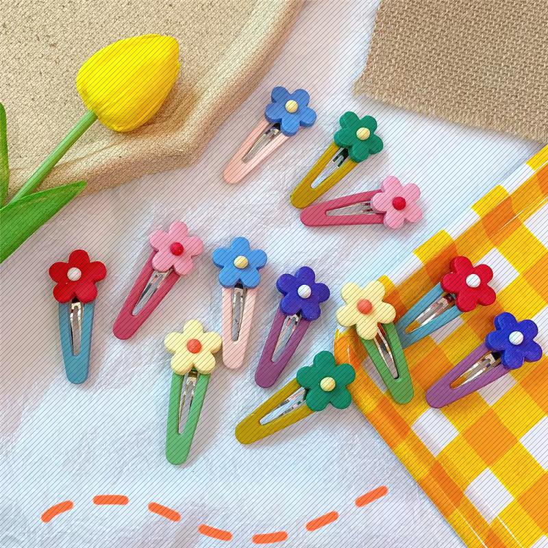 抖音同款ins泫雅风撞色韩国bb夹 玄翠峰发饰