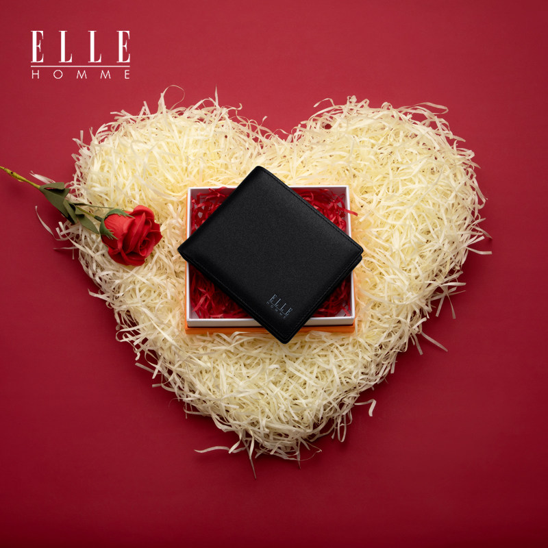elle homme真皮短款2022新款钱包 ellehomme千乐禧钱包