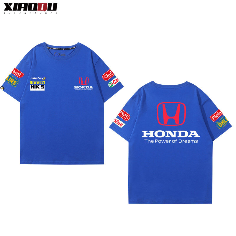 honda汽车改装短袖男女纯棉文化衫 萧曲T恤