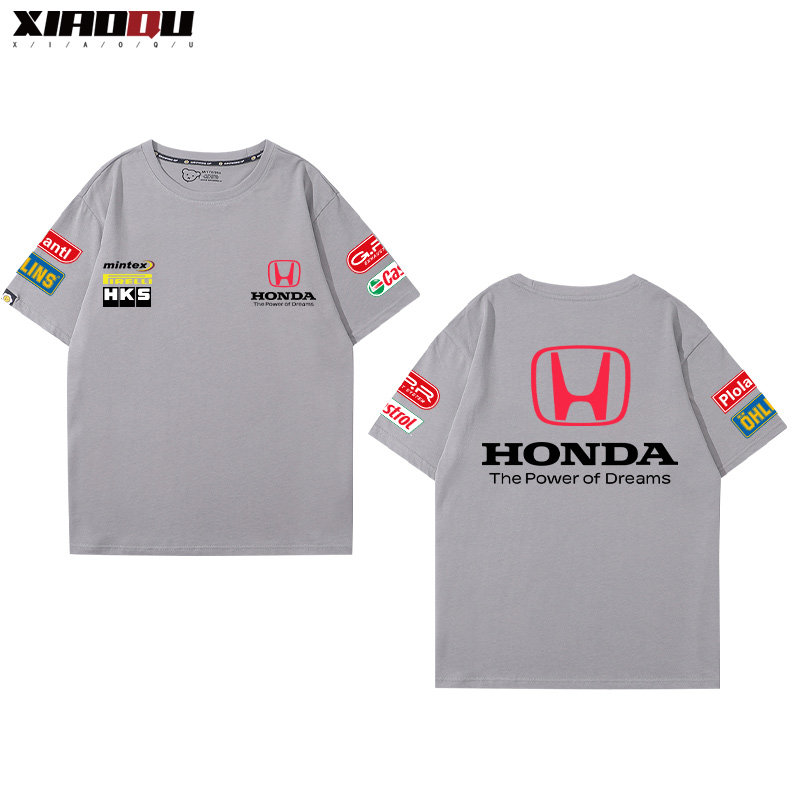 honda汽车改装短袖男女纯棉文化衫 萧曲T恤