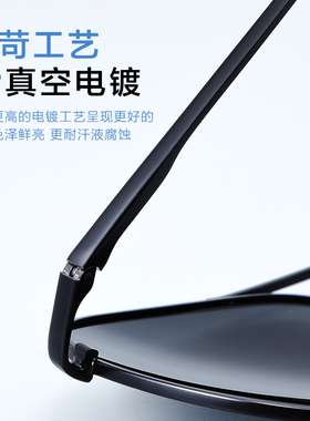 大脸不偏光不夹脸近视散光墨镜男