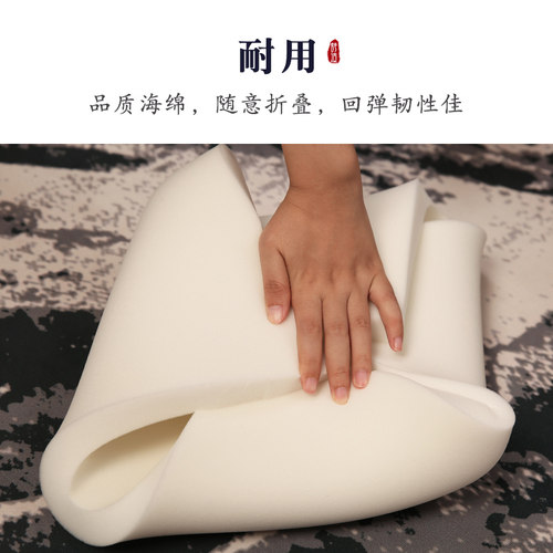新中式座椅垫红木椅子坐垫实木茶座椅太师圈椅官帽餐椅垫乳胶防滑 - 图0