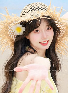 可爱甜美度假风仿真鸡蛋花发夹