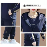 Спортивный костюм, вместительный и большой комплект, жилет для отдыха, толстовка, коллекция 2023, большой размер, для бега, 3 предмета