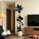 Black King Kong rubber tree simulated green plant living room decoration