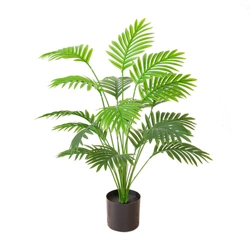 仿真绿植小盆栽龟背散尾葵客厅室内落地摆件装饰假花植物桌面摆设 - 图3