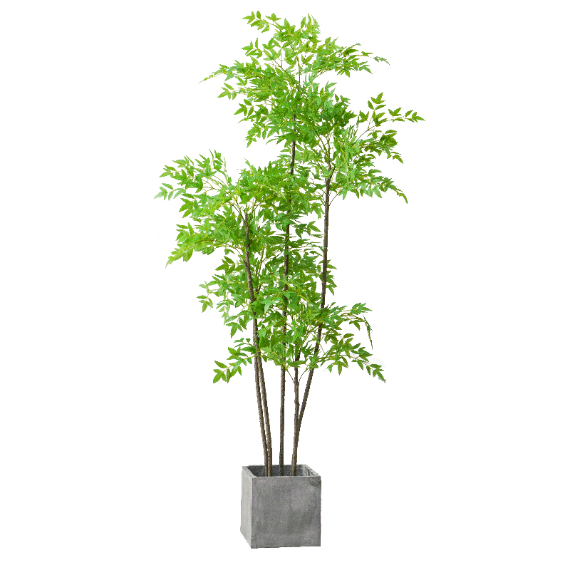 北欧大型仿真南天竹植物盆栽仿生绿植室内客厅落地假树绿色装饰