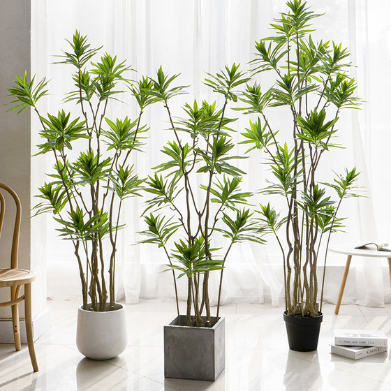 Nordic ins wind net simulated lily bamboo floor plant