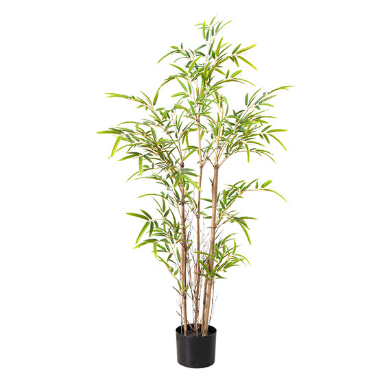 New Chinese Zen style large-scale floor-to-ceiling simulated bamboo landscaping