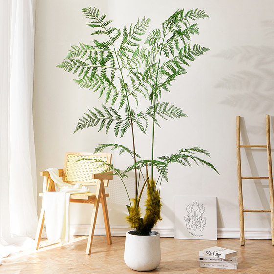 Lianyou simulated Hericium fern indoor living room decoration
