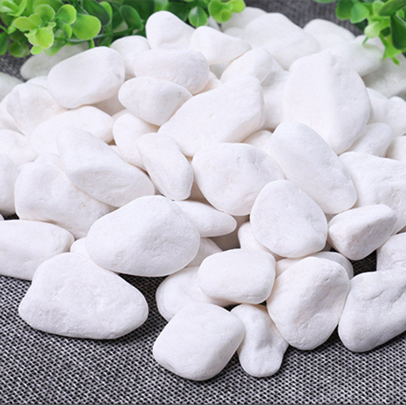 鹅卵石天然雨花石小白石子多肉铺面盆栽花盆庭院造景装饰白色石头,淘宝优惠券,粉丝福利购,淘宝优惠卷