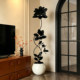 Light luxury simulated black diamond potted plant in the living room