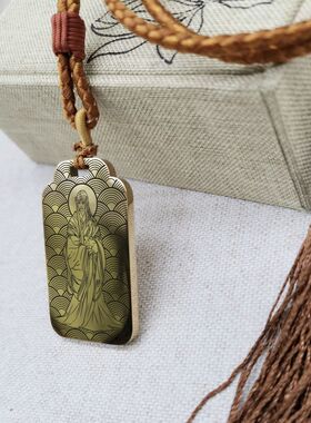 兔儿神吊坠项链挂件坠牌定制