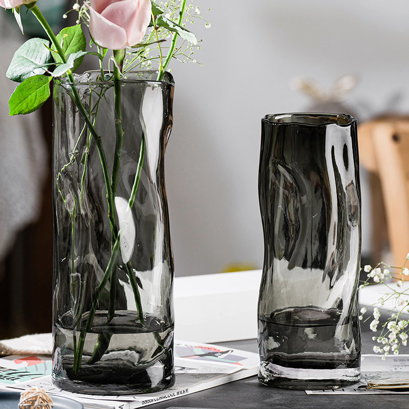 简约创意轻奢网红玻璃花瓶透明插花摆件水养鲜花百合玫瑰客厅餐桌,淘宝优惠券,粉丝福利购,淘宝优惠卷