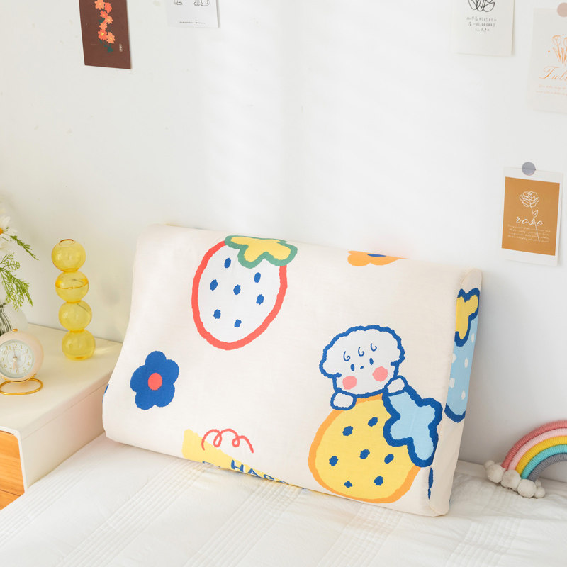 洁丽雅一对装纯棉儿童枕头套30枕芯 洁丽雅床上用品枕套