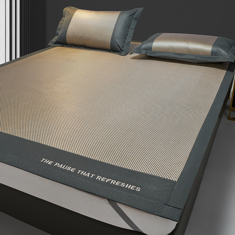 洁丽雅冰藤冰丝凉席三件套单人草席 洁丽雅床上用品凉席/竹席/藤席/草席/牛皮席