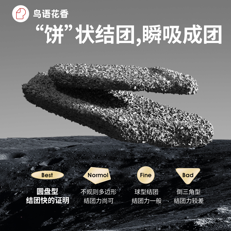 【4.5kgx3袋】鸟语花香蓝标除臭钠基膨润土猫砂低尘矿砂猫咪用品