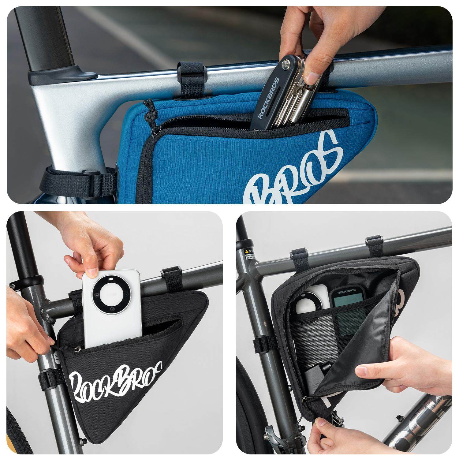 洛克兄弟自行车包三角包前梁上管包山地公路车工具包鞍包骑行装备,淘宝优惠券,粉丝福利购,淘宝优惠卷