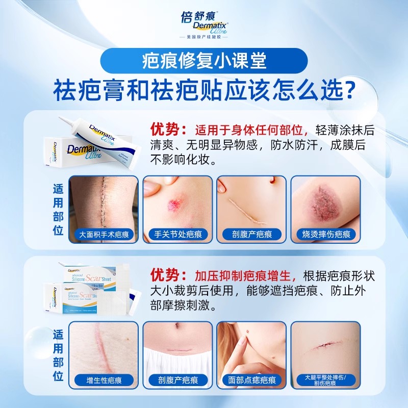 Dermatix倍舒痕医用硅酮凝胶儿童专用祛疤膏7g去疤痕修复官方正品